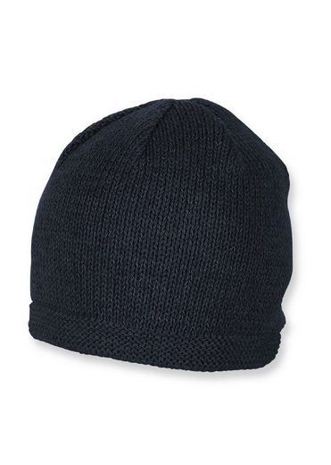 STERNTALER® Strickmütze OCS Strickmütze (1-St., Wintermütze gefütterte und ideal für kalte Tage) Strick Beanie Kinder aus weicher Baumwolle unifarben mehr Vatertagsangebot
