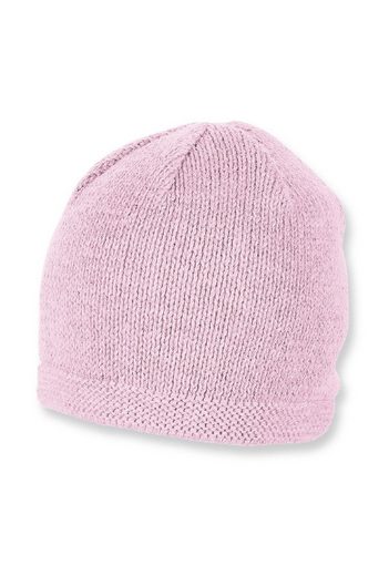 STERNTALER® Strickmütze OCS Strickmütze (1-St., Wintermütze gefütterte und ideal für kalte Tage) Strick Beanie Kinder aus weicher Baumwolle unifarben mehr Vatertagsangebot