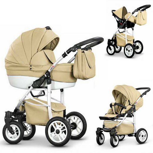COLETTO Kombi-Kinderwagen Craft Eco 4 in 1 inkl. Sportsitz, Autositz und Zubehör in 16 Farben mehr Bis zu 50% Rabatt