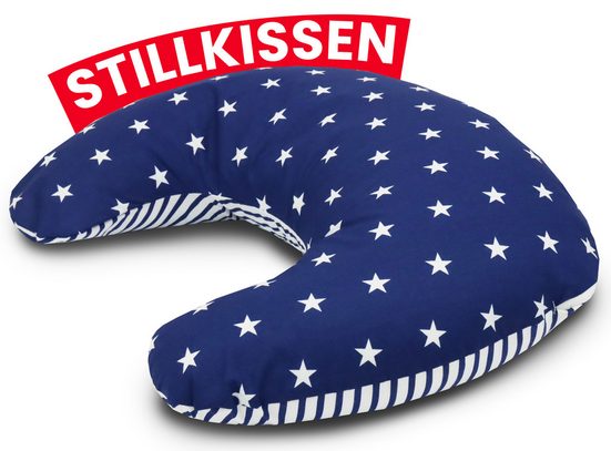 AMILIAN Stillkissen Lagerungskissen - Seitenschläferkissen - Stillkissen klein Schwangerschaftskissen zum Schlafen, pregnancy pillow mit Füllung inkl. Bezug mit Stickerei (60x42 cm), für Mütter und Babys mehr Günstiger Verkauf