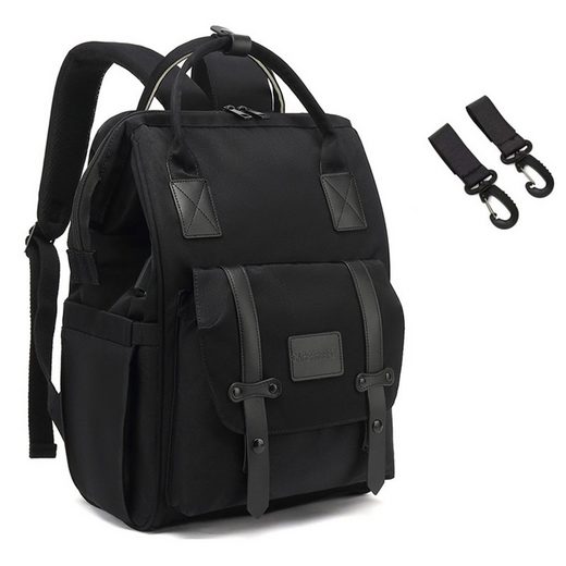 REDOM Wickelrucksack Wickeltasche Rucksack Baby Multifunktions-Babytaschen wasserabweisend (Windeln Babyflasche Milchfläsche Rucksack Tasche mit USB-Anschluss, Multifunktional, Babytasche, Wickelrucksack), mit Kinderwagen-Haken Bis zu 65% Rabatt