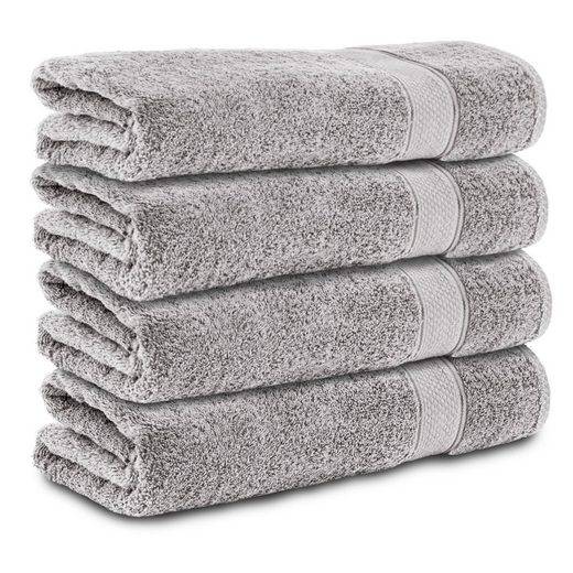 KOMFORTEC Badetücher 100% Baumwolle, 470 g/m² Frottee (4-St), Handtücher 70x140 cm Set, Weich mehr Online