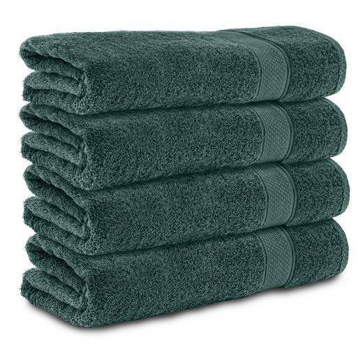 KOMFORTEC Badetücher 100% Baumwolle, 470 g/m² Frottee (4-St), Handtücher 70x140 cm Set, Weich mehr Hotsell
