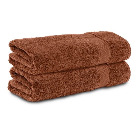 KOMFORTEC Badetücher 100% Baumwolle, 470 g/m² Frottee (2-St), Handtücher 70x140 cm Set, Weich mehr Letzter Tag