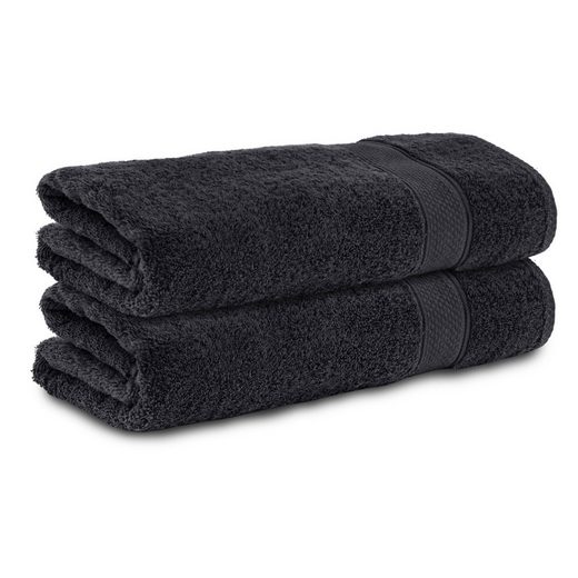 KOMFORTEC Badetücher 100% Baumwolle, 470 g/m² Frottee (2-St), Handtücher 70x140 cm Set, Weich mehr Letzter Tag
