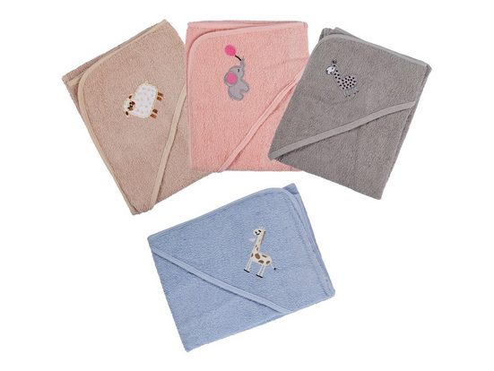 CLINOTEST Kapuzenhandtuch Kuscheliges Handtuch für Babys, 80x80 cm, verschiedene Farben mehr 50% Rabatt mit kostenlosem Versand