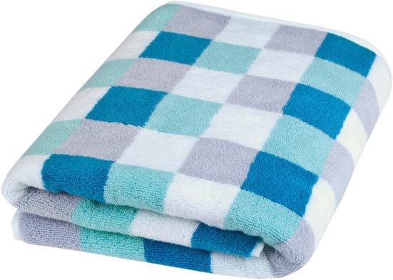 ROSS Handtuch Set Würfelfond Frottier (Set, 2-St), 100% Baumwolle mehr Fabrikladen