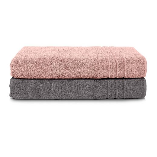 KOMFORTEC Saunatuch 80x200 cm Saunatücher Set aus 100% Baumwolle Frottee (2-St), XXL, Weich, Groß, Schnelltrocknend mehr Verkauf