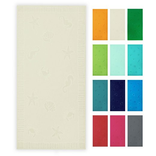ZOLLNER Strandtuch Frottier (1-St), 100 x 200 cm, 100% Baumwolle, vom Hotelwäschespezialisten mehr Fabrik Onlineshop