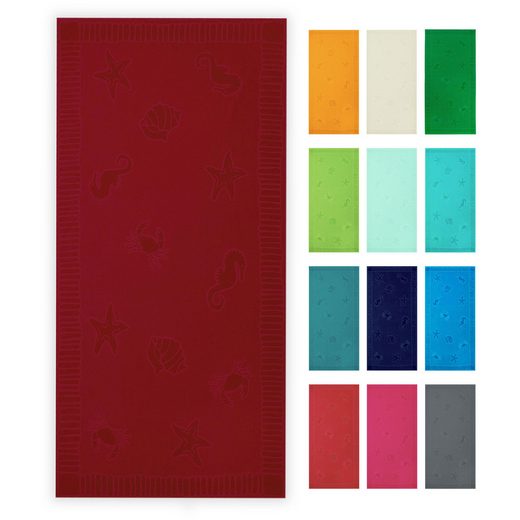 ZOLLNER Strandtuch Frottier (1-St), 100 x 200 cm, 100% Baumwolle, vom Hotelwäschespezialisten mehr Fabrik Onlineshop