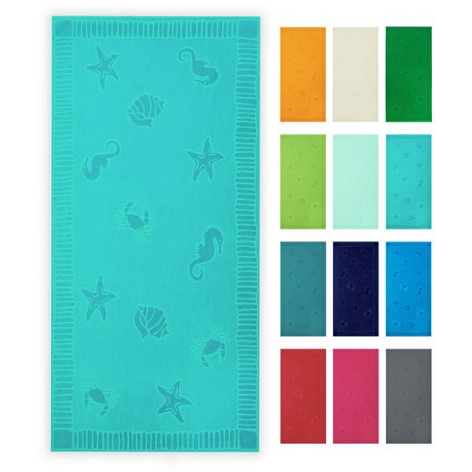 ZOLLNER Strandtuch Frottier (1-St), 100 x 200 cm, 100% Baumwolle, vom Hotelwäschespezialisten mehr Sonderangebot