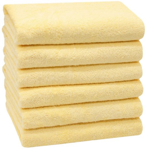 ZOLLNER Handtücher Walkfrottier (6-St), 50 x 100 cm, 100% Baumwolle, vom Hotelwäschespezialisten mehr Online Shopping