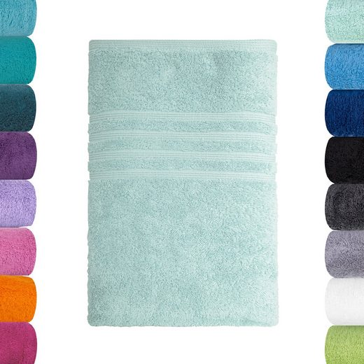 LAVEA Badetuch Bali 100x150cm aus 100% Bio-Baumwolle, einzigartig weiches Badetuch mit 500 g/m² (1-St), hochwertiges und nachhaltiges Premium Strandtuch – saugstarke Faser mehr Große Rabatte