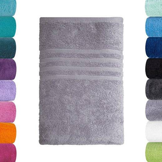 LAVEA Badetuch Bali 100x150cm aus 100% Bio-Baumwolle, einzigartig weiches Badetuch mit 500 g/m² (1-St), hochwertiges und nachhaltiges Premium Strandtuch – saugstarke Faser mehr Große Rabatte