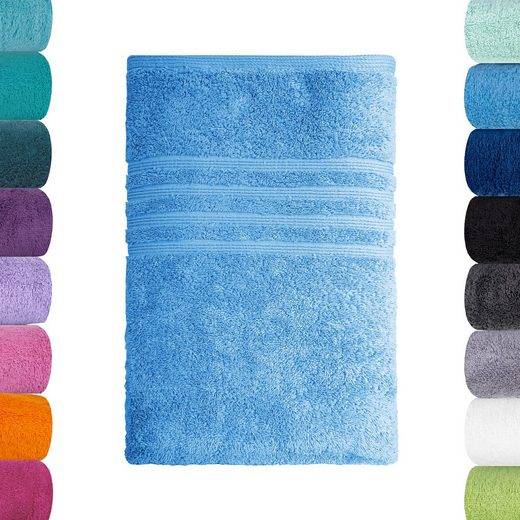 LAVEA Badetuch Bali 100x150cm aus 100% Bio-Baumwolle, einzigartig weiches Badetuch mit 500 g/m² (1-St), hochwertiges und nachhaltiges Premium Strandtuch – saugstarke Faser mehr Große Rabatte