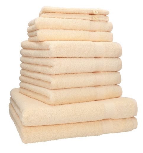 BETZ Handtuch Set 10-tlg. Handtuch-Set PREMIUM 100% Baumwolle (10-St), 100% Baumwolle mehr Rabatte dieses Monats