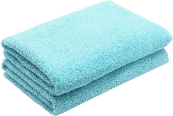 ZOLLNER Duschtücher Walkfrottier (2-St), 70 x 140 cm, 100% Baumwolle, alle Farben bis 95°C waschbar mehr Top Angebot