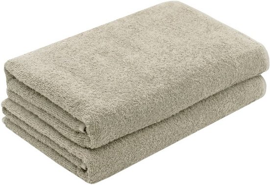 ZOLLNER Duschtücher Walkfrottier (2-St), 70 x 140 cm, 100% Baumwolle, alle Farben bis 95°C waschbar mehr Top Angebot