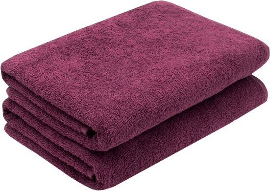 ZOLLNER Duschtücher Walkfrottier (2-St), 70 x 140 cm, 100% Baumwolle, alle Farben bis 95°C waschbar mehr Blitzangebot