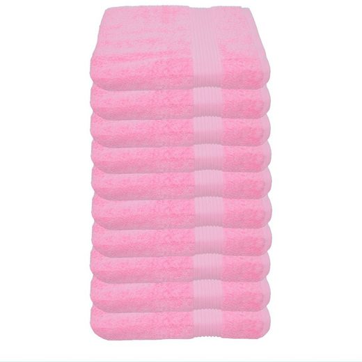 JULIE JULSEN Gästehandtücher 10-Gästehandtücher-Fuchsia-Gästetuch 30 x 50 cm Baumwolle (10-St) mehr Speichern exportieren