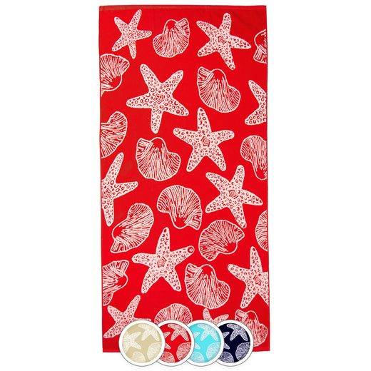 ZOLLNER Strandtuch Frottee (1-St), 90 x 180 cm, 100% Baumwolle, mit Meerestier-Design mehr Flash Sale