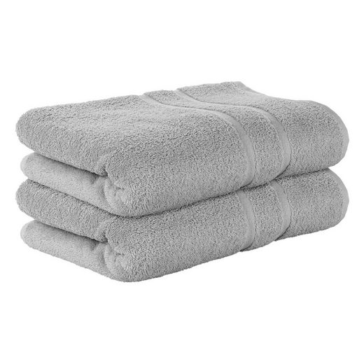 STICKANDSHINE Badetuch 2er Set Premium Frottee Badetuch 100x150 cm in 500g/m² aus 100% Baumwolle (2 Stück Pack) Badetücher 100 x 150 100% Baumwolle 500GSM Frottee mehr Saisonschlussverkauf