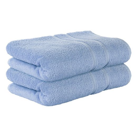 STICKANDSHINE Badetuch 2er Set Premium Frottee Badetuch 100x150 cm in 500g/m² aus 100% Baumwolle (2 Stück Pack) Badetücher 100 x 150 100% Baumwolle 500GSM Frottee mehr Cyber Monday
