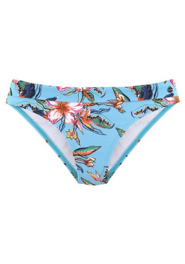 LASCANA Bikini-Hose Malia mit Umschlagbund mit tropischem Print mehr VIP-Rabatte
