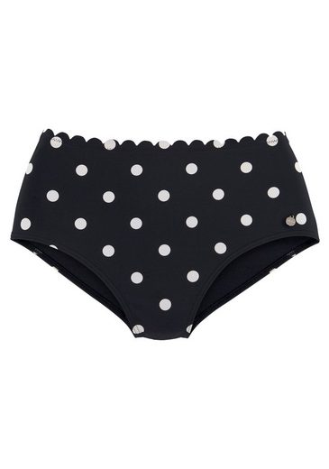 LASCANA Highwaist-Bikini-Hose Jada Mit Muschelkante und Punkten mehr Bis zu 60% Rabatt