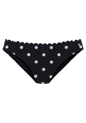 LASCANA Bikini-Hose Jada mit Muschelkante und Pünktchen mehr Fabrikverkauf