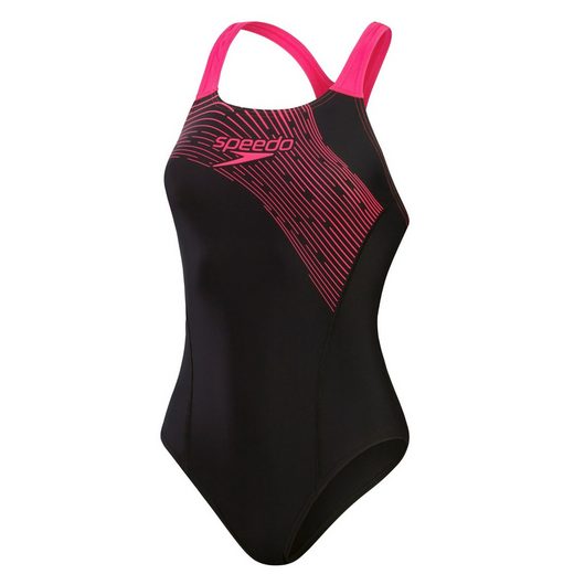 SPEEDO Badeanzug Medley Logo für Damen einteiler schnelltrocknend und chlorbeständig mehr Letzte 3 Tage