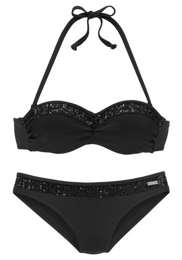 BRUNO BANANI Bügel-Bandeau-Bikini mit Pailletten mehr Bis zu 60% Rabatt