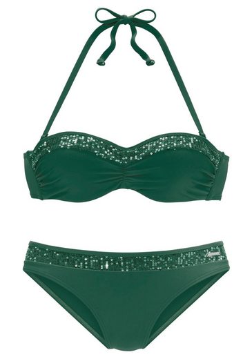 BRUNO BANANI Bügel-Bandeau-Bikini mit Pailletten mehr Bis zu 65% Rabatt