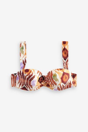 NEXT Bandeau-Bikini-Top Figurformendes, wattiertes Bandeau-Bikinitop 1-St mehr 50% Rabatt mit kostenlosem Versand