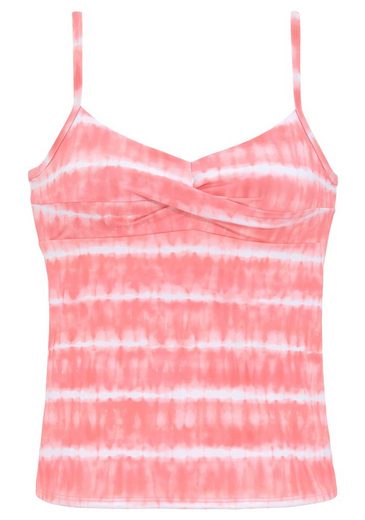 S.OLIVER Bügel-Tankini-Top Enja mit Batikdruck und Wickeloptik mehr Im Verkauf