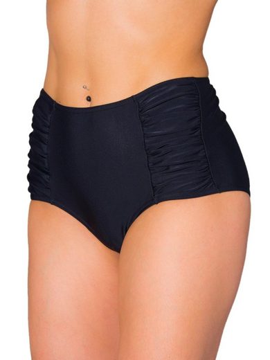 AQUARTI Bikini-Hose Aquarti Damen Bikinihose mit Hoher Taille und Raffung mehr Nur für heute