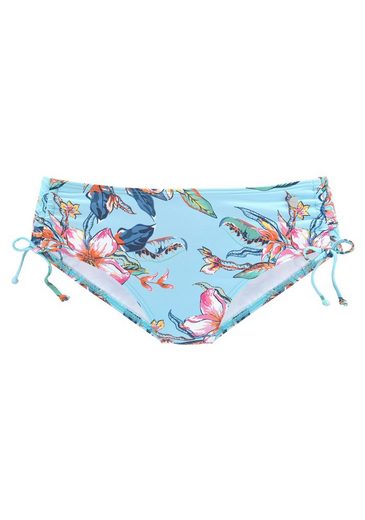 LASCANA Bikini-Hose Malia mit seitlicher Raffung mit tropischem Print mehr Rabatte dieses Monats