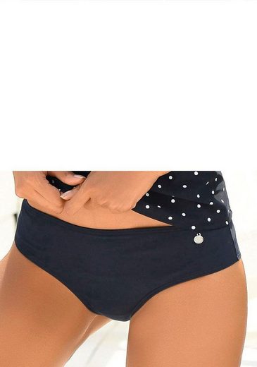 LASCANA Bikini-Hose Merilyn uni und bedruckt in klassischer Form mehr Angebote