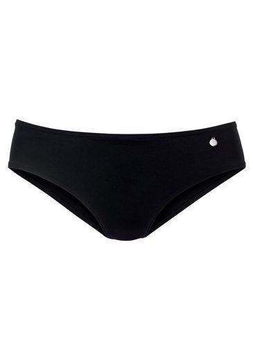 LASCANA Bikini-Hose Merilyn uni und bedruckt in klassischer Form mehr Angebote