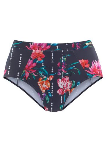 SUNSEEKER Highwaist-Bikini-Hose Modern mit floralem Design mehr Nur für heute