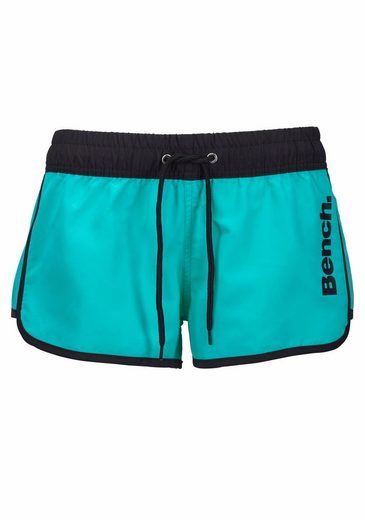 BENCH. Badeshorts aus Microfaser, mit Außenkordel, mit Gesäßtasche, mit Klettverschluss mehr im Angebot
