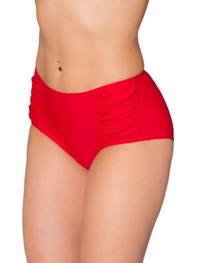 AQUARTI Bikini-Hose Aquarti Damen Bikinihose Hotpants mit seitlichen Raffungen mehr Kostenloser Versand