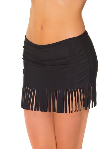 AQUARTI Bikini-Hose Aquarti Damen Bikinihose mit Rock Seitliche Raffung mehr Neuheiten