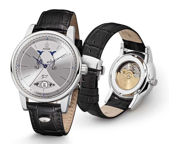 KRONSEGLER Automatikuhr Deutsche Dichter Heinrich Heine KS902st-sil-swz Herrenuhr 41 mm mehr Preisnachlass