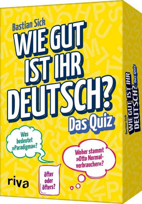 RIVA Spiel Wie gut ist Ihr Deutsch? - Das Quiz mehr Bis zu 65% Rabatt