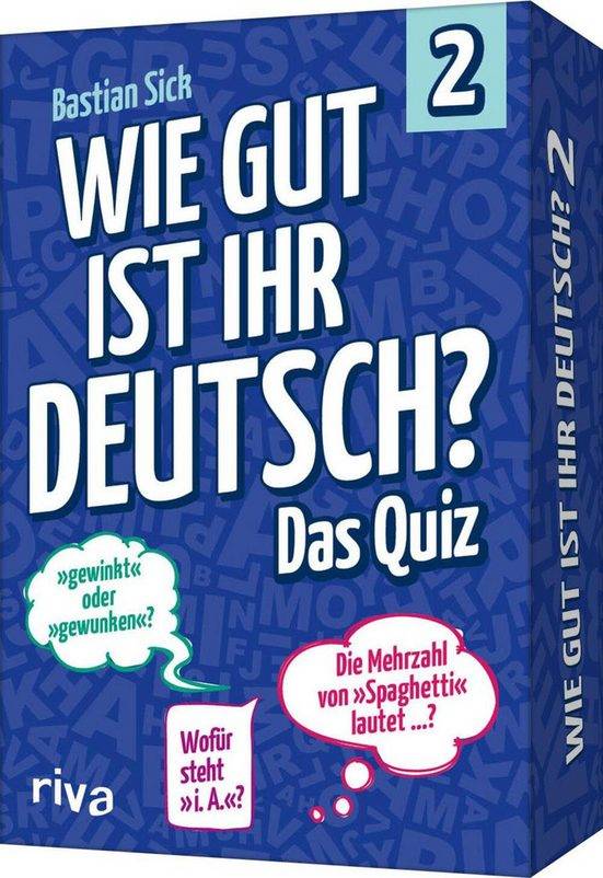 RIVA Spiel Wie gut ist Ihr Deutsch? - Das Quiz 2 mehr 2025