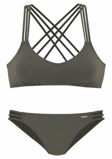 BRUNO BANANI Bustier-Bikini mit Zierbändern mehr