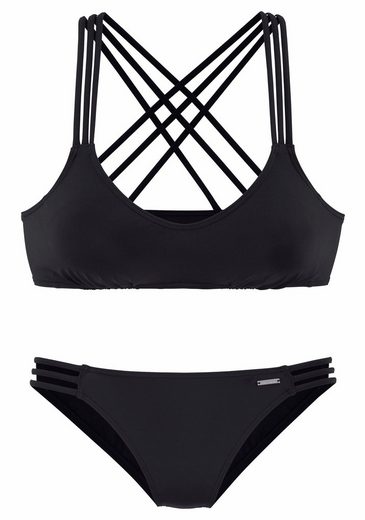BRUNO BANANI Bustier-Bikini mit Zierbändern mehr Günstig kaufen