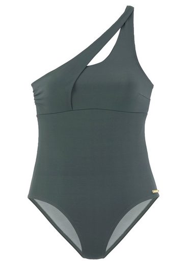 BRUNO BANANI Badeanzug mit asymmetrischem Schnitt mehr Räumungsverkauf