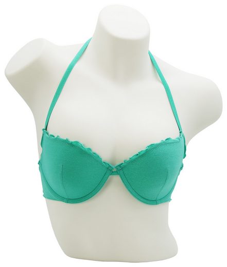 MISS BEACH Bügel-Bikini-Top Lurex leicht wattiert, Glitzer Bikini-Oberteil mehr Fabrikverkauf